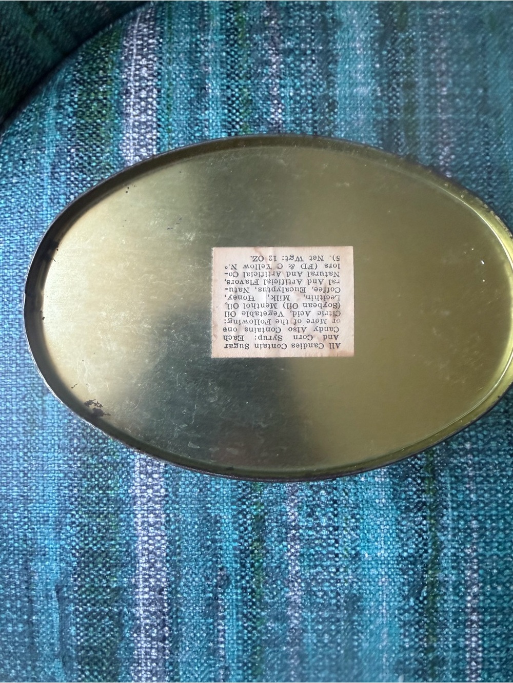 Vintage Floral Oval Meister Tin - Cream with Roses - Picture 8 of 11